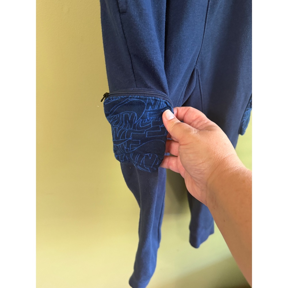 Nike Boys Navy Blue Fleece Cargo Jogger Sweatpants Size 6/ 5-6 Years - Picture 3 of 7